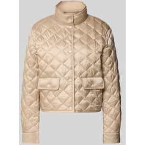 Gewatteerd jack met opstaande kraag