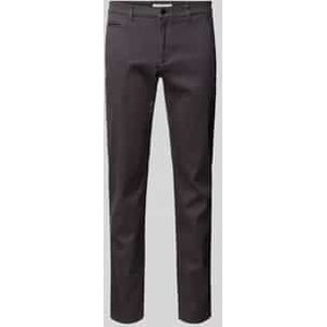 Slim fit chino met Franse steekzakken, model 'Fabio'