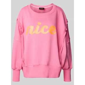 Relaxed fit sweatshirt met ronde hals