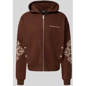 Sweatjack met labeldetail, model 'Rhegan'