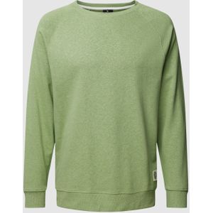 Sweatshirt met labeldetail, model 'RAILS CREW'