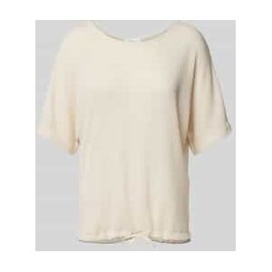 T-shirt met structuurmotief, model 'Saronji'