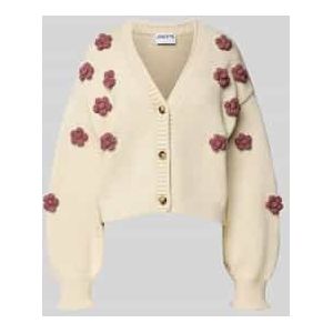 Gebreid jack met oversized schouders en V-hals