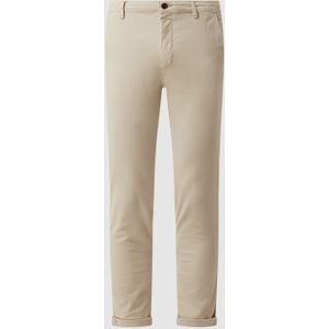 Slim fit chino met stretch, model 'Marco'