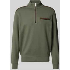 Sweatshirt met labeldetail