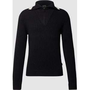 Gebreide pullover met schipperskraag