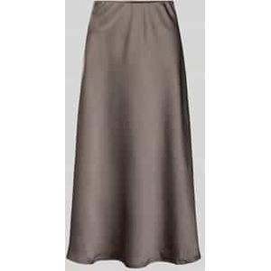 Midirok van satijn met elastische band, model 'Bovary'