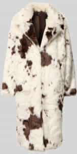 Vero Moda - CRYSTAL - Lange Jas - Imitatiebont - All-over Motief - Regular Fit