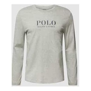 Shirt met lange mouwen en labelprint