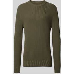 Gebreide pullover met ronde hals