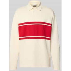 Shirt met lange mouwen van Escorial-wol met polokraag, model 'MATCH'