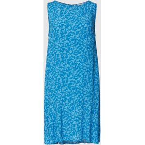 Mini-jurk met all-over motief van pure viscose