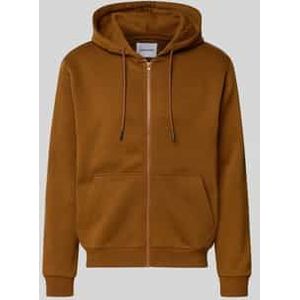 Jack & Jones - Bradley - Zip Hoodie - Relaxte Pasvorm - Zwart - 61% Polyester - 39% Katoen