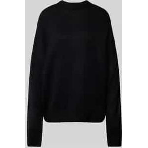 Oversized gebreide pullover met ronde hals