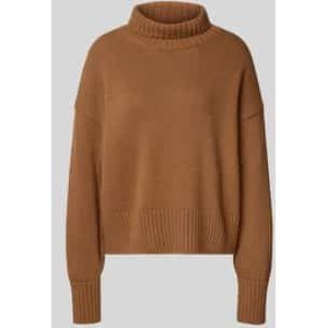 Oversized gebreide pullover van een mix van scheerwol en katoen