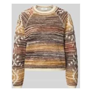 Gebreide pullover met ribboorden