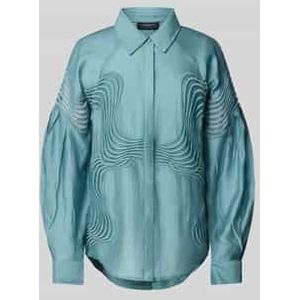 Overhemdblouse met blinde knoopsluiting, model 'MOLLY'