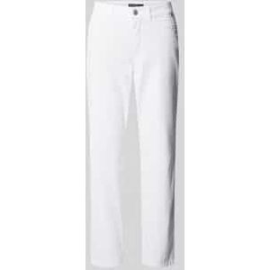 Slim fit broek in effen design, model 'SILEA'