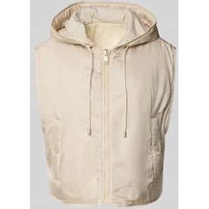 Boxy fit gilet met knoopsluitingen opzij, model 'LEVANTE'