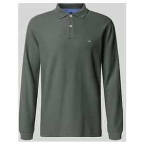 FYNCH-HATTON - Shirt - Asfalt - Lange Mouwen - Geborduurd Logo