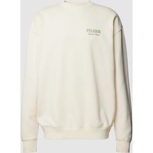 Oversized sweatshirt met labelprint, model 'Racoon'