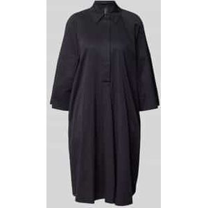 Knielange overhemdjurk met 3/4-mouwen