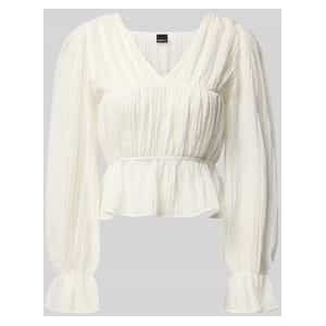 Blouseshirt met V-hals