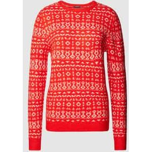 Gebreide pullover met all-over motief