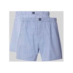 Relaxed fit boxershort met labelpatch in een set van 2 stuks