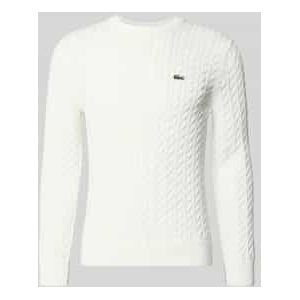 Regular fit gebreide pullover van katoenmix
