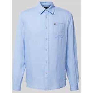 Napapijri - Vrijetijdsoverhemd - Linnen - Met Borstzak