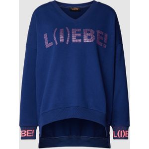Sweatshirt met strass-steentjes, model 'L(I)EBE!'