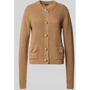 Gebreid jack met wol en kasjmier, model 'Kimberly'