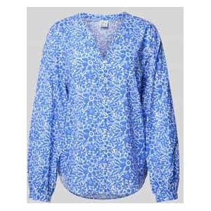 Regular fit blouse met ballonmouwen