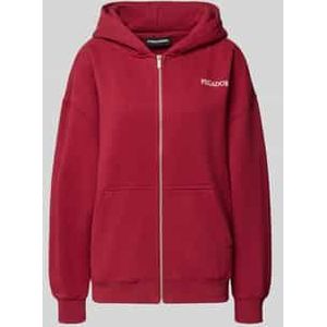 Oversized sweatjack met capuchon, model 'LANCY'