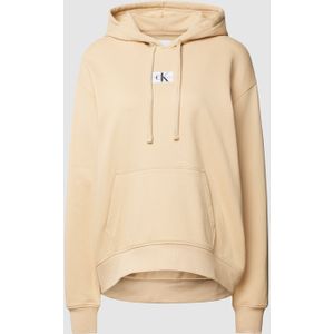 Oversized hoodie met labelpatch