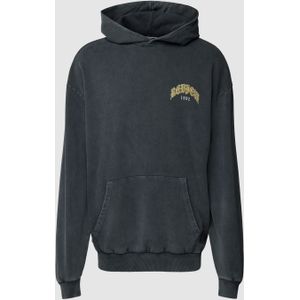 Hoodie met motiefprint en kangoeroezak