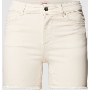 Jeansshorts met labelpatch