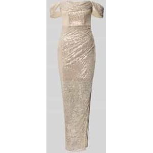 Lipsy - Avondjurk - Goud - Strapless - Maxi Lengte - Slanke Pasvorm