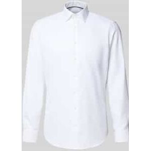 Regular fit zakelijk overhemd met kentkraag
