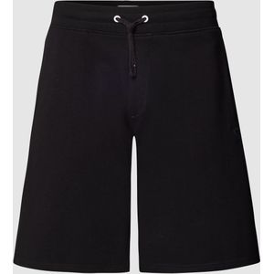 Sweatshorts met labeldetail