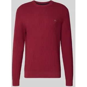 Gebreide pullover met labeldetail