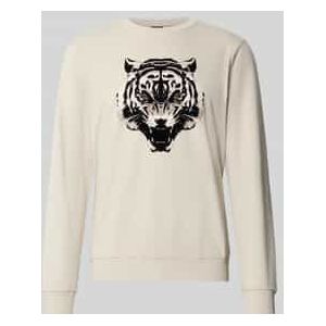Regular fit sweatshirt met dierenprint