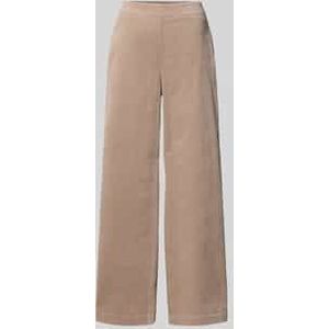 Wide leg broek van katoenmix