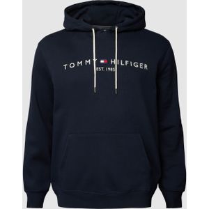 PLUS SIZE hoodie met labelprint, model 'TOMMY'