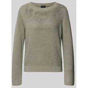 Gebreide pullover met siersteentjes