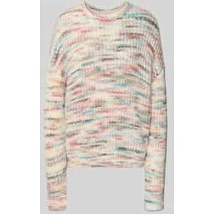 Oversized pullover in gebreide look met wol en alpaca