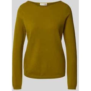 Regular fit gebreide pullover met scheerwol