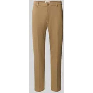 Stoffen broek met achterzakken