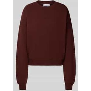 Oversized sweatshirt met labelstitching